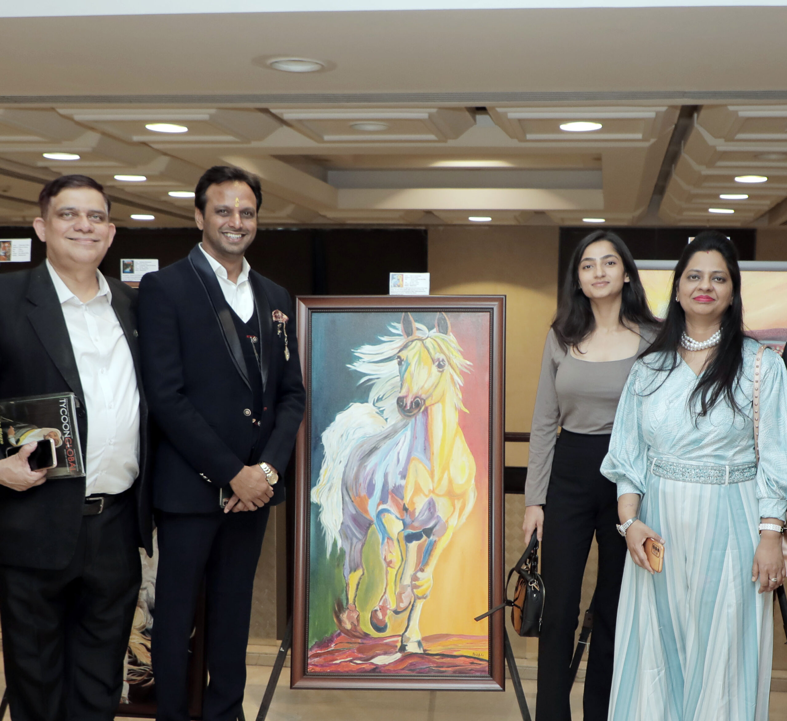 Read more about the article Art Event Colourful canvases and sketches By Art Curator Vikram Sethi